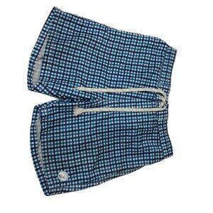 Caribbean Joe Plaid Swim Trunks